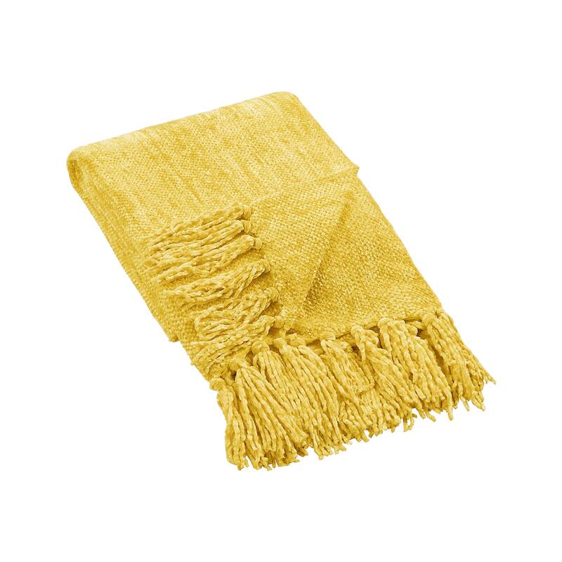 Crystal Chenille Knitted Throw