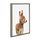 preview thumbnail 2 of 8, Sylvie Baby Burro Animal Print Framed Canvas Wall Art by Amy Peterson