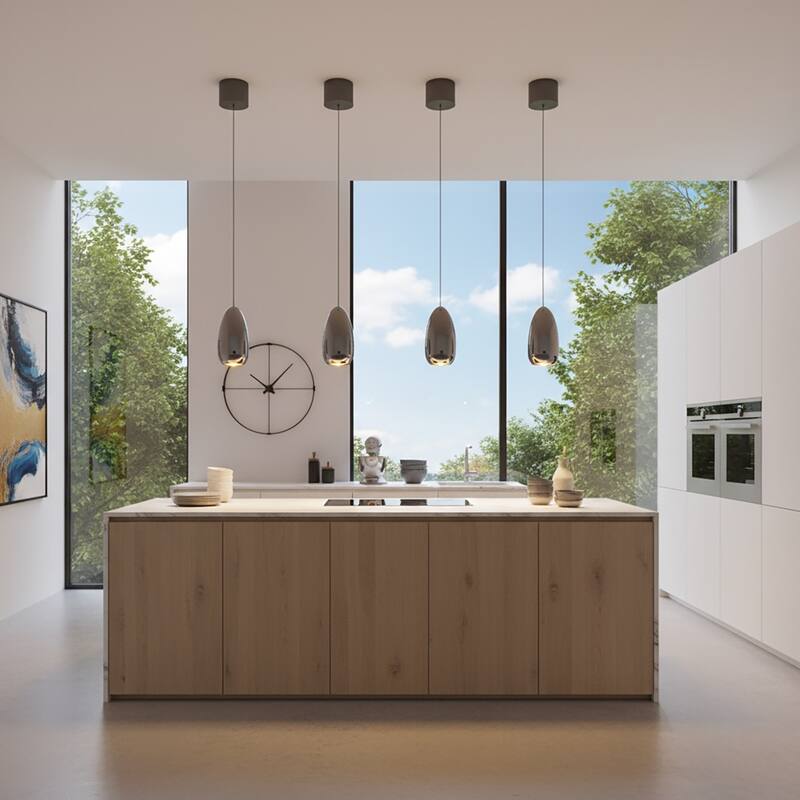 Artcraft Royal Pearl - Integrated LED Pendant - Gun Metal - Gun Metal