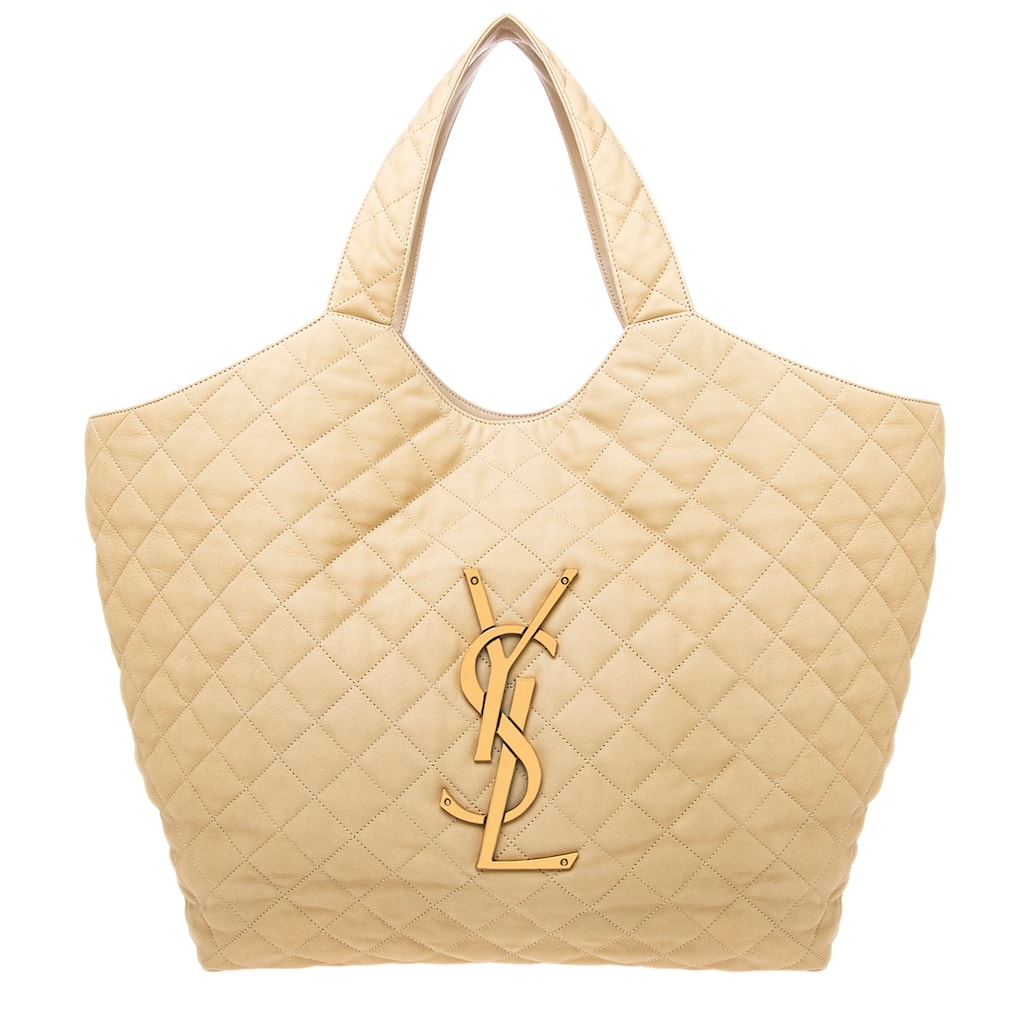 Saint Laurent Icare Tote in Quilted Nubuck