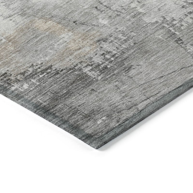 HomeRoots Abstract Transitional Rectangle Outdoor Rug
