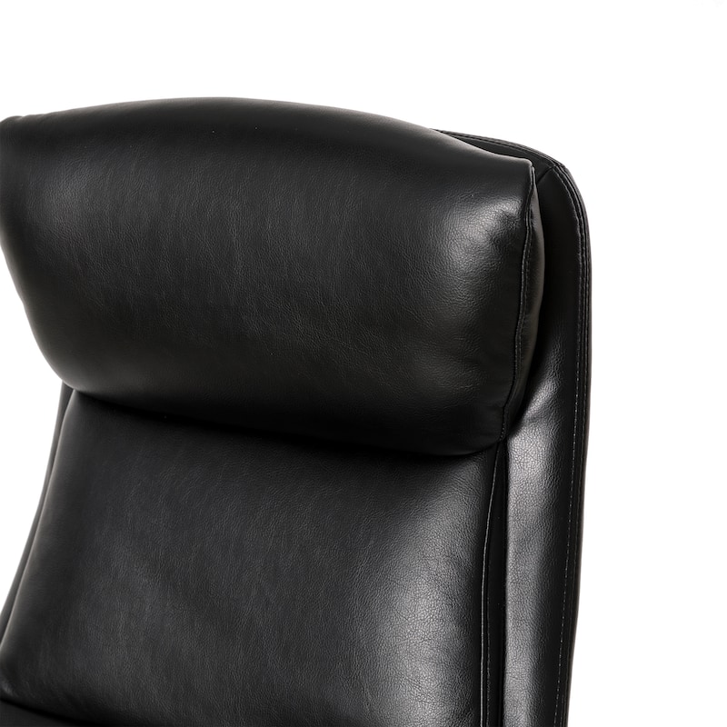 Glitzhome Modern High-Back Leatherette Adjustable 360-Degree Swivel Executive Office Chair