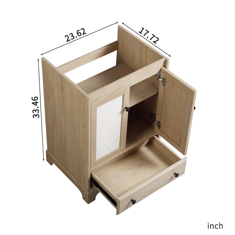 FreeStanding Bathroom Vanity Cabinet with Door and Drawer without Sink