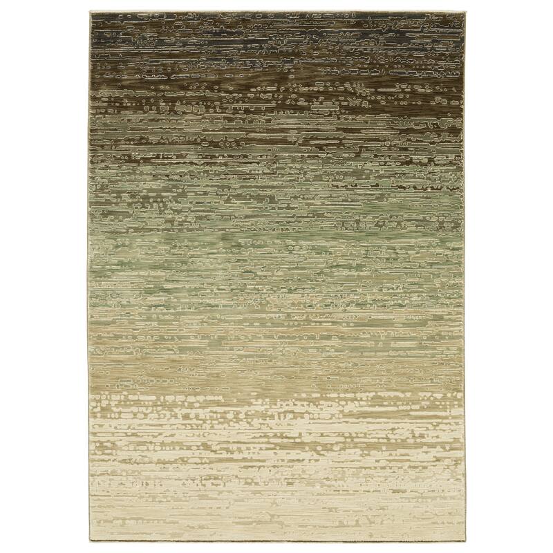 Style Haven Raphael Abstract Ombre Beige/ Brown Mixed Pile Area Rug - 7' 10" x 10' 10" - Rectangle