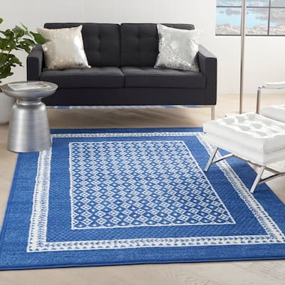 Nourison Whimsicle Geometric Moroccan Bordered Area Rug