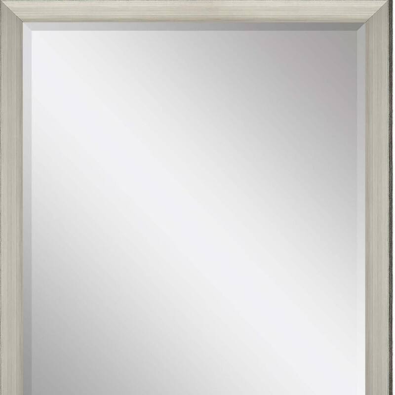 HomeRoots 32" Silver Framed Accent Mirror - 26.00 in. x 32.00 in. x 3.00 in.