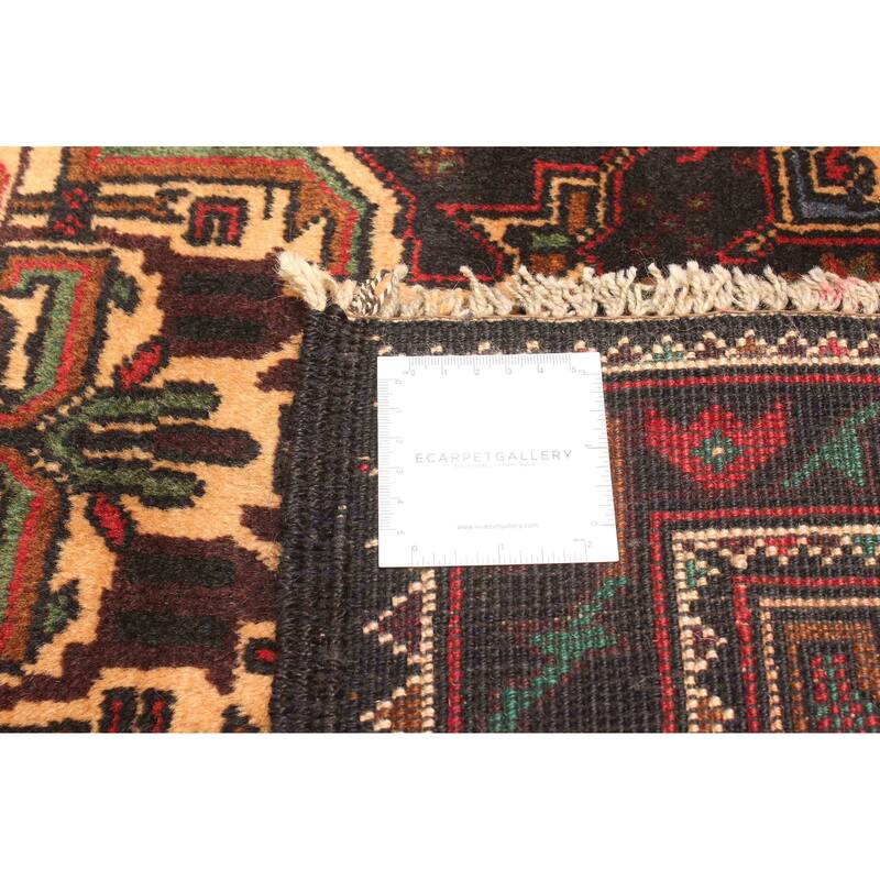 ECARPETGALLERY Hand-knotted Teimani Dark Brown Wool Rug - 2'10 x 4'1