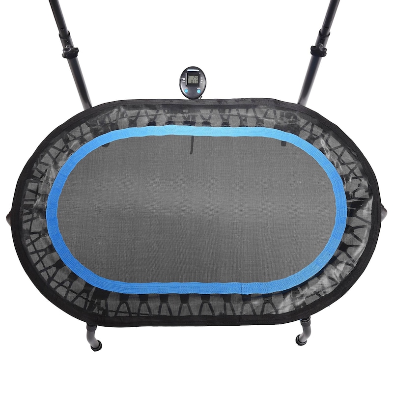 Stamina InTone Oval Fitness Rebounder Trampoline for Cardio with Handlebars - 24