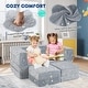 preview thumbnail 20 of 19, Two Seater Kids Play Couch with Washable Flannel Cover