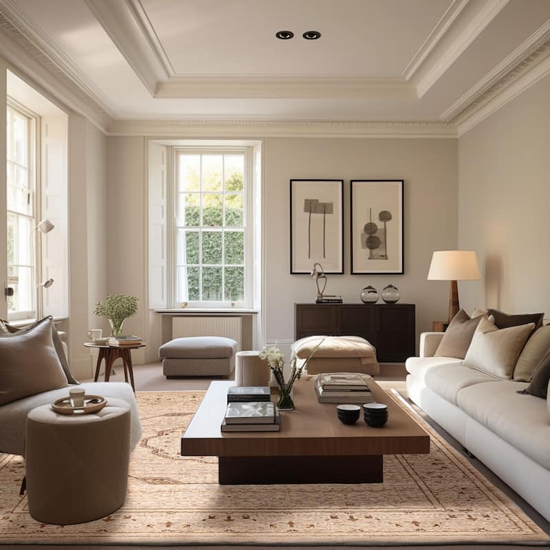 ECARPETGALLERY Hand-knotted Tangier Beige Wool Rug - 8'2 x 10'8