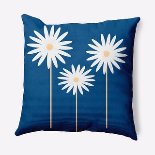 Floral Print Indoor/Outdoor Throw Pillow