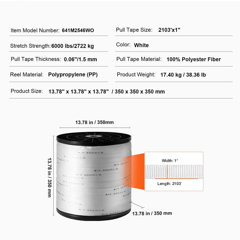 Polyester Pull Tape for Packaging, Gardening, Commercial Electrical, Conduit Work