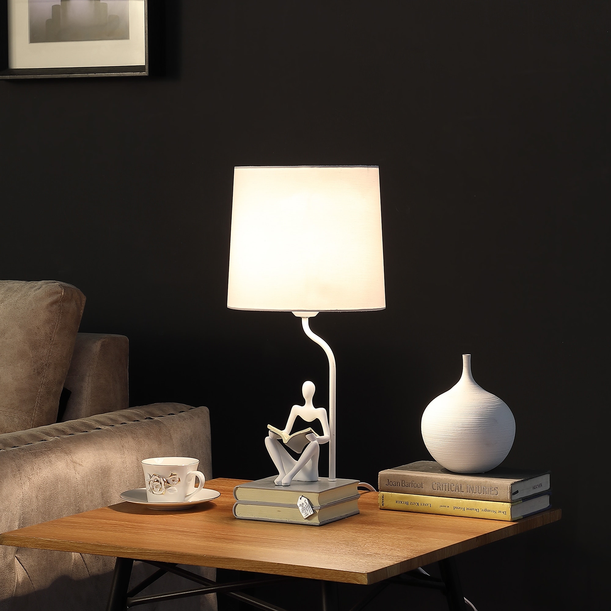 In. Modern Black of Polyresin Table Lamp eBay