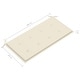 preview thumbnail 5 of 7, vidaXL Patio Bench with Cream Cushion 44.1" Solid Teak Wood - 44.1" x 21.7" x 37"