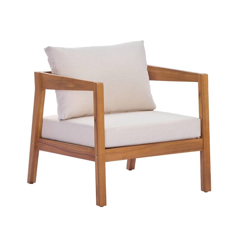 Christopher Knight Home Thalia Acacia Wood Outdoor Lounge Chair