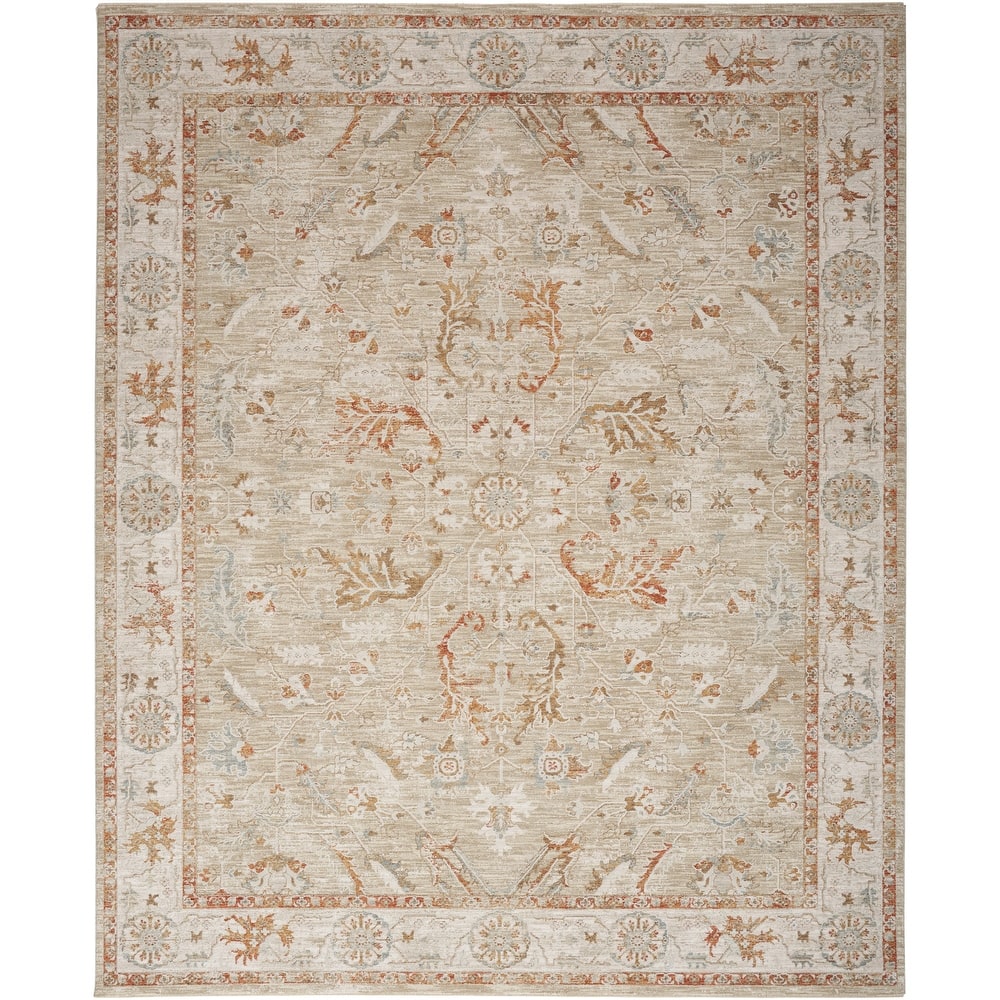 Nourison Asher Indoor only Persian Floral Medallion Area Rug