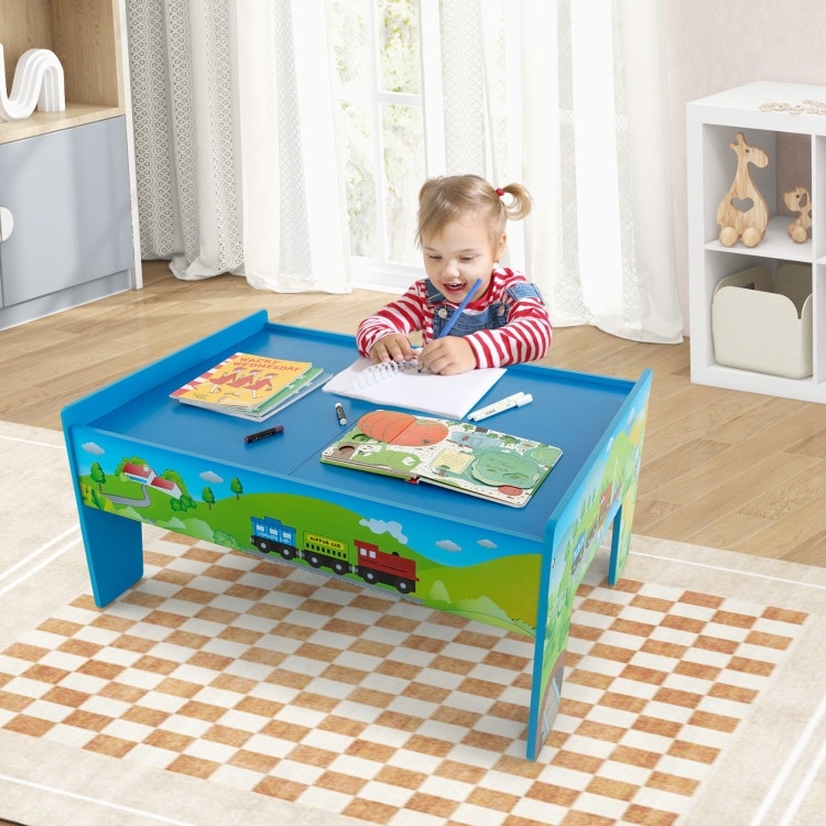 80 piece wooden train set with table new arrivals