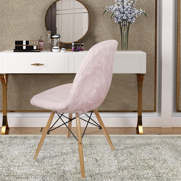 Fluffy best sale dining chair