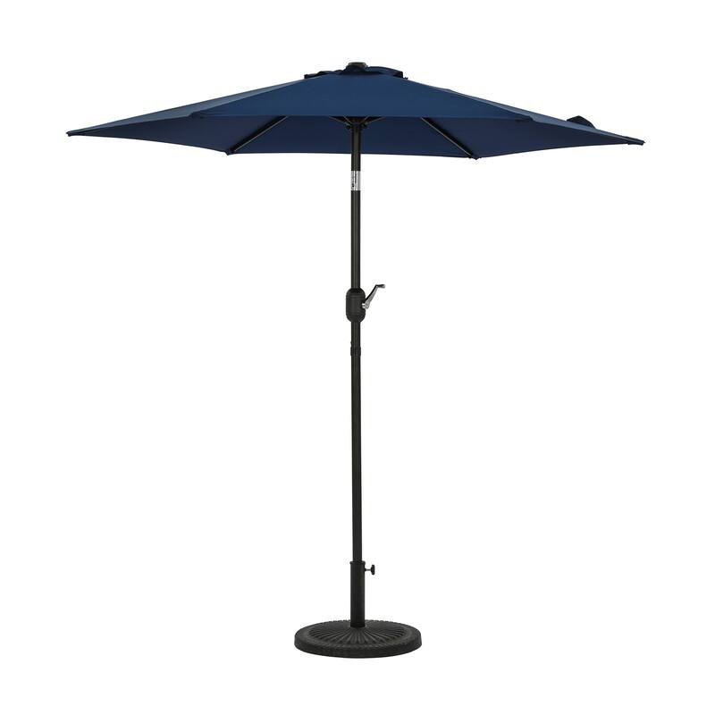 Island Umbrella Bistro 7.5-ft Hexagon Market Umbrella with Polyester Canopy