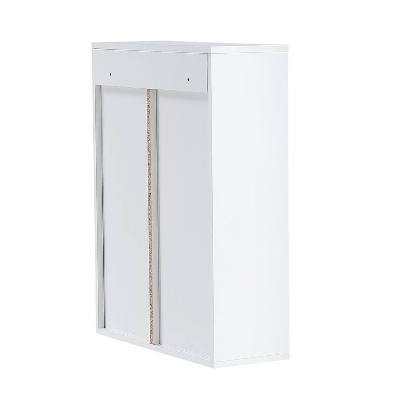 Bathroom Wall Cabinet With Sliding Door Multi-functional Storage Cabinet Wall Mounted For Bathroom Kitchen Laundry Room