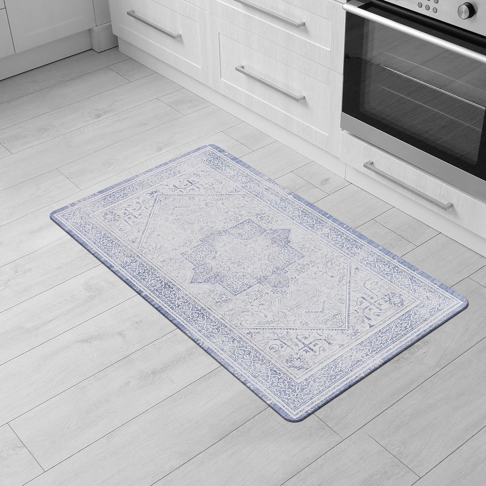 World Rug Gallery Traditional Bohemian Cushioned Anti-Fatigue Mat