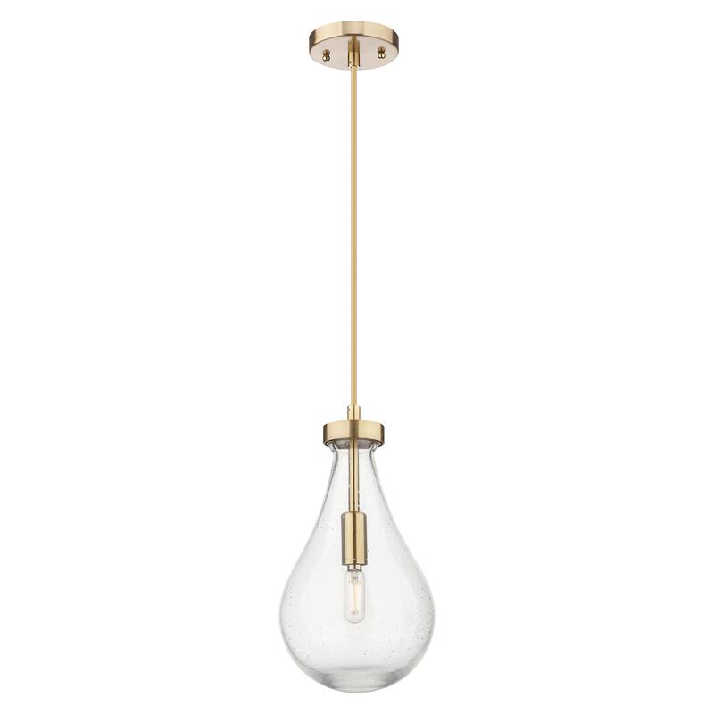 Innovations Lighting Downtown Urban - Owego - 1 Light 7" Cord Hung Pendant - Champagne Bronze/Seedy Shade