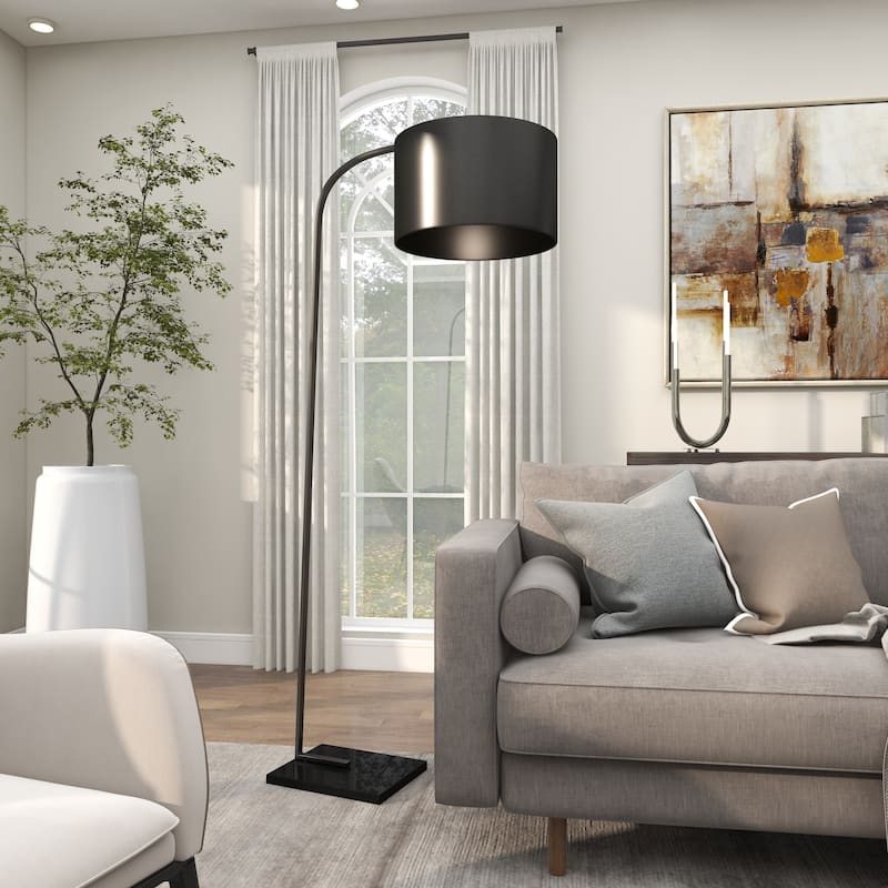 Metal Room Floor Lamp - Black - Roche River Decor