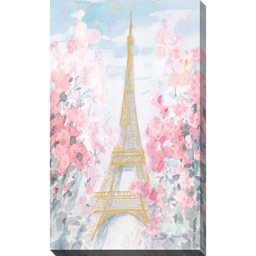 "Pastel Paris III" by Danhui Nai Print on Canvas