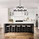 preview thumbnail 11 of 29, Modern Black Farmhouse Chandelier Dining Room Light Fixture Over Table Industrial Lighting for Living Room Foyer Kitchen
