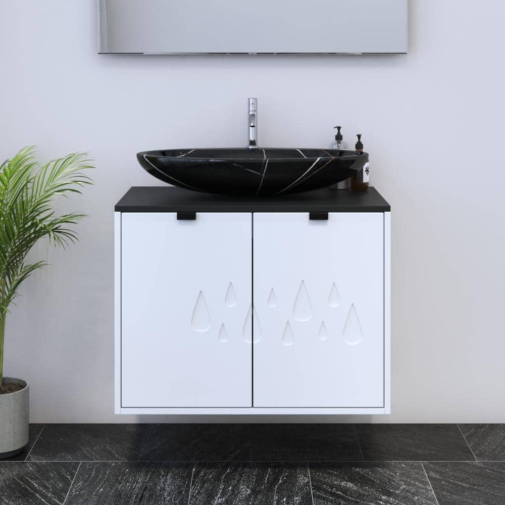 Teardrop 2D 80 Floating Bathroom Vanity (32" Width)