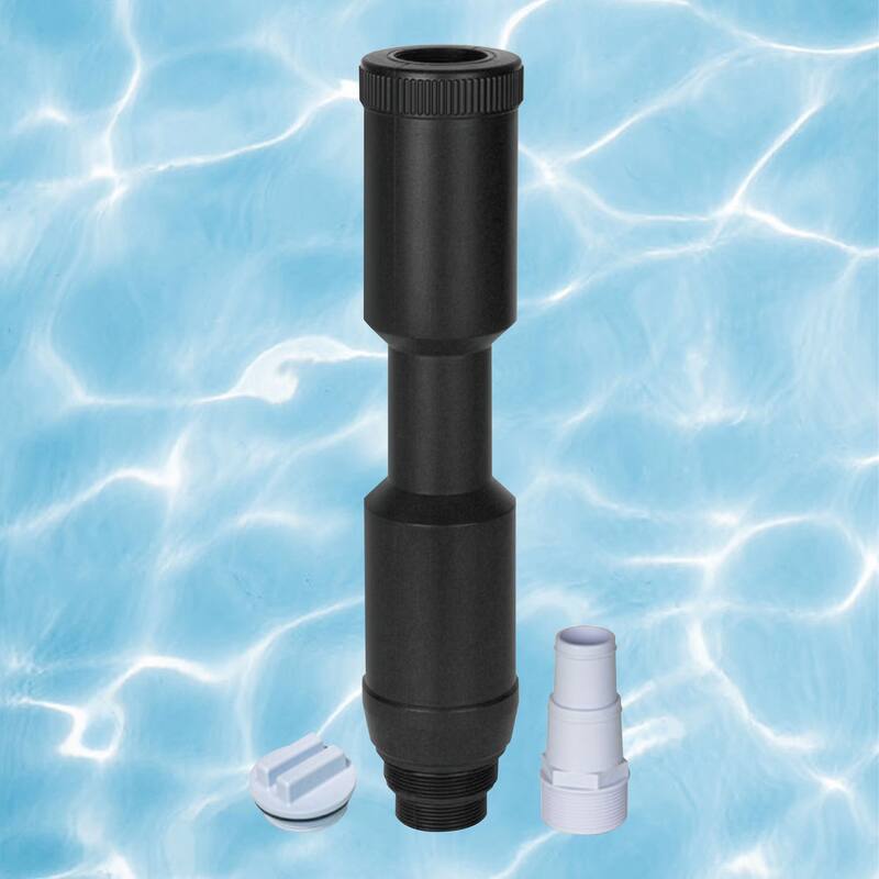 HydroTools Swimming Pool Skimmer Winterizing Kit - 16.5" - Black White