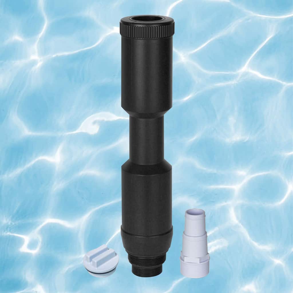 HydroTools Swimming Pool Skimmer Winterizing Kit - 16.5" - Black White