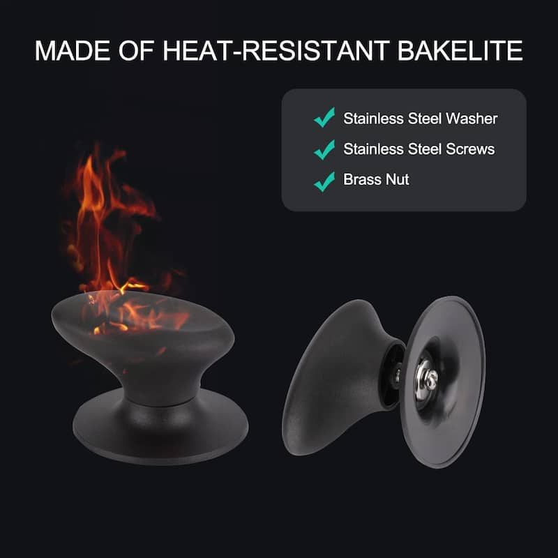 Plastic Pan Lid Knob Universal Kitchenware Cover Handle Replacement