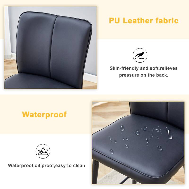Techno-Fabric Bar Chair Set - Two Pieces,The backrest has a vertical and smooth line design