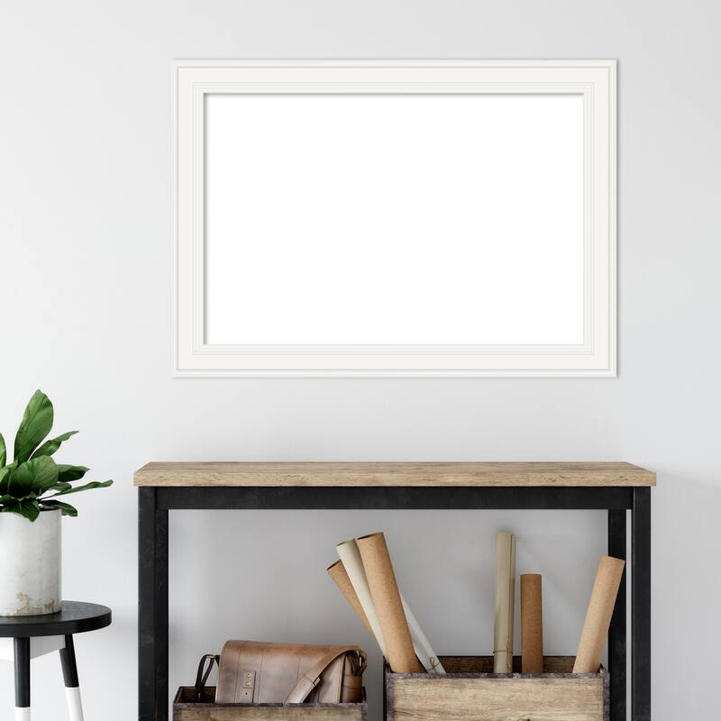Amanti Art Ridge Black Framed Dry Erase Magnetic Board