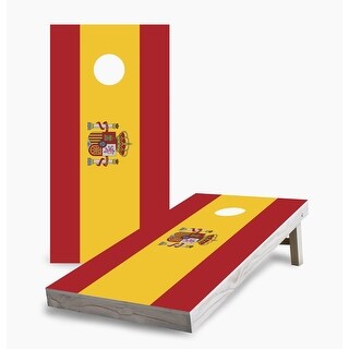 Spanish Flag Cornhole Game (Choose Wraps or Boards)