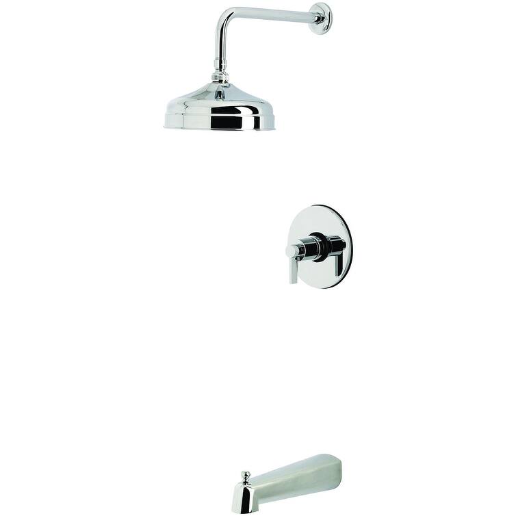 Kingston Brass KB633.NDL NuvoFusion Tub and Shower Trim Package with - Polished Chrome