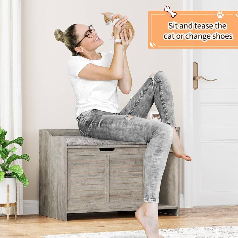 Cat Litter Box Enclosure Furniture, Cat Washroom Hidden Furniture