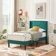 preview thumbnail 19 of 18, Kids Bed Frame, Height Adjustable Upholstered Bed, Twin Size Bed Set of 2