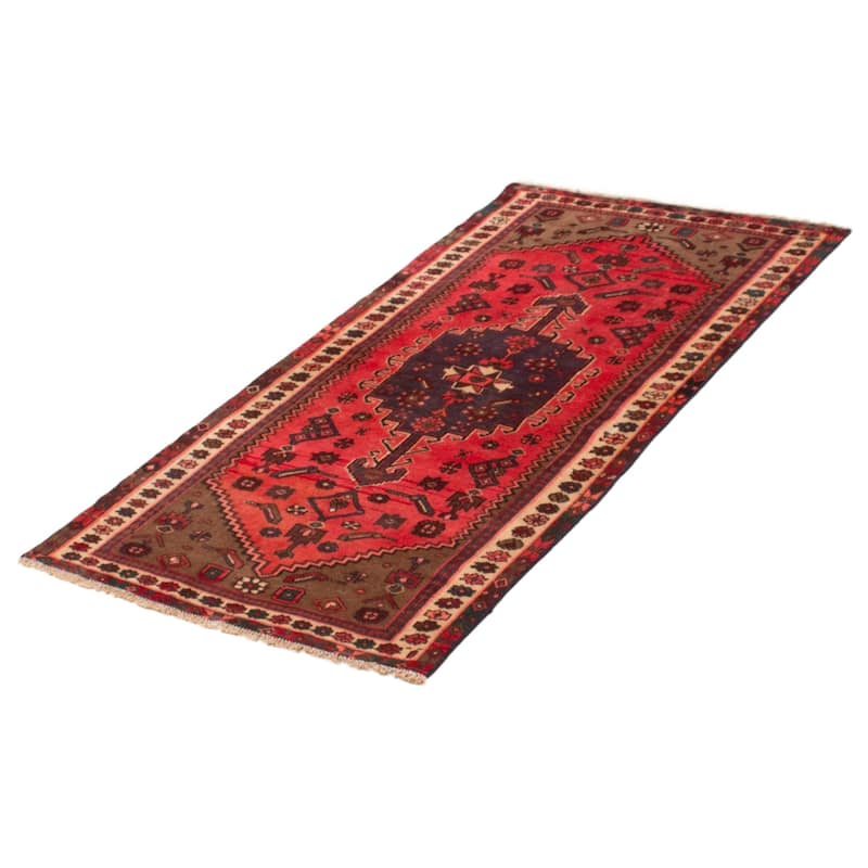 ECARPETGALLERY Hand-knotted Andelz Red Wool Rug - 3'6 x 6'5