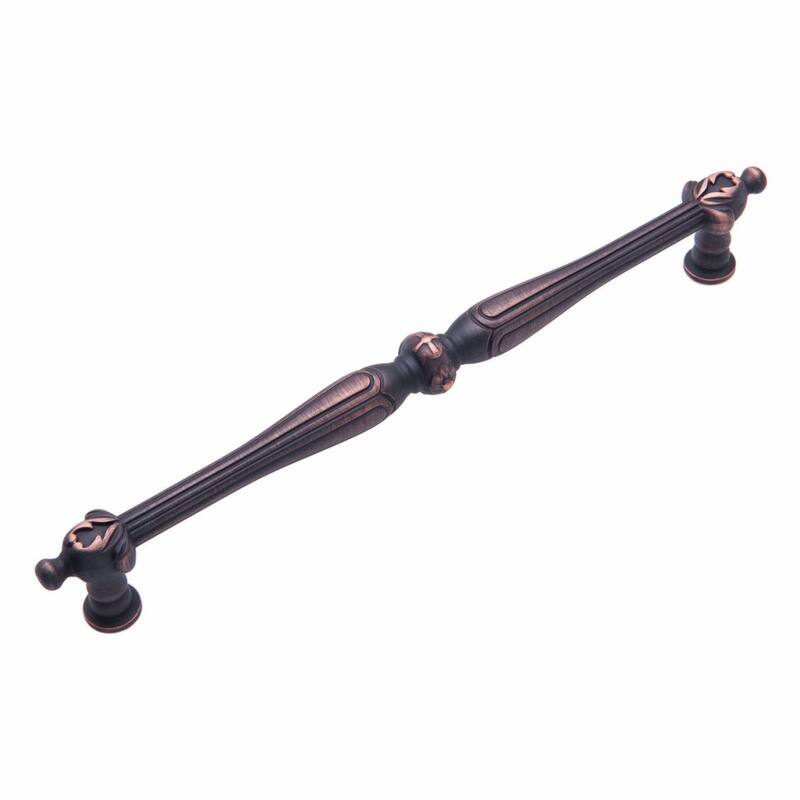 RK International Augustine 8 Inch Center to Center Bar Cabinet Pull - Valencia Bronze