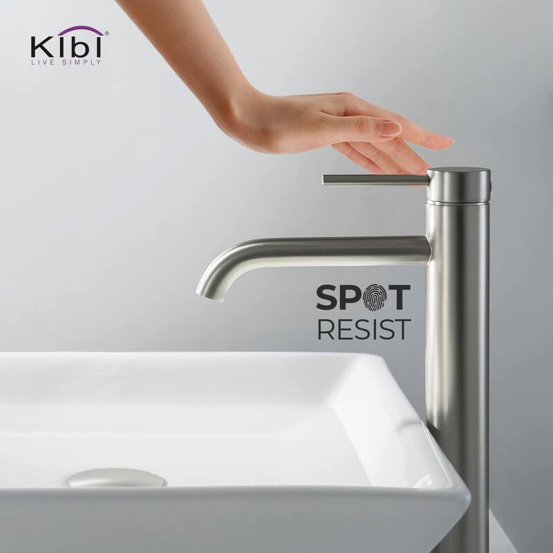Luxury Solid Brass Single Hole Bathroom Vessel Sink Faucet