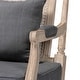 preview thumbnail 14 of 17, Clemence French Provincial Fabric Upholstered Wood Armchair