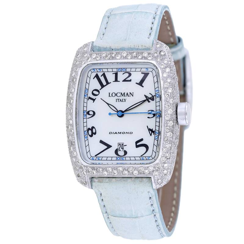 Locman Women's Diamond Classic White Dial Watch - 488MOPBKSK2DC/S - 6 (36)