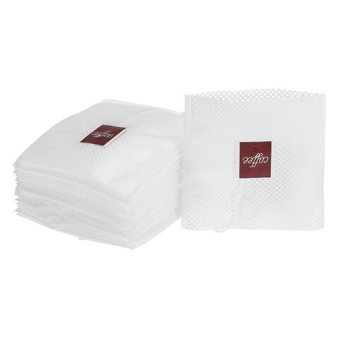 Cold Brew Coffee Filters Quick Filtration with Rope Pack of 100 - White