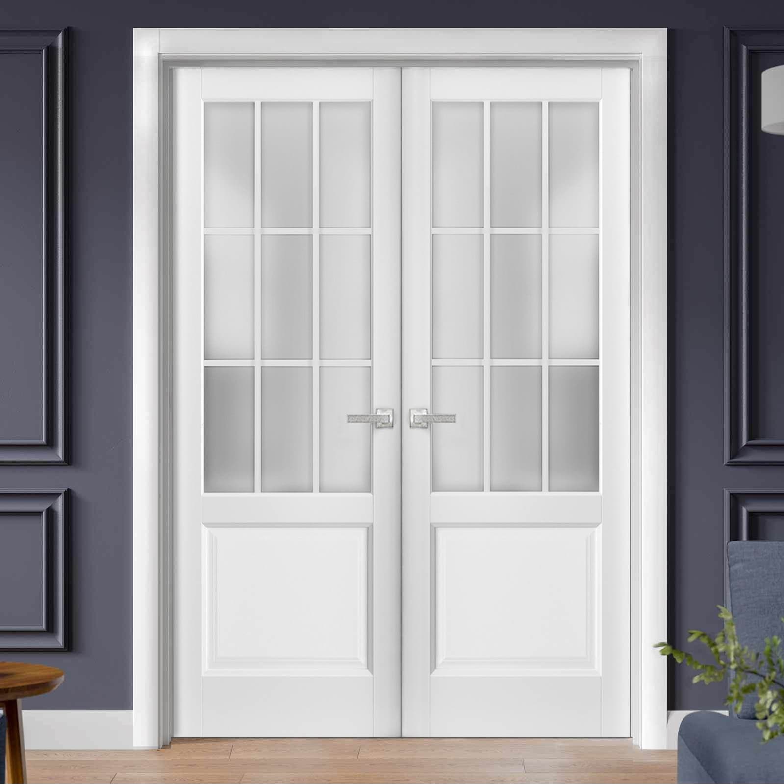 9 Lite Glass French Door (French/Double Doors) by Designer Doors