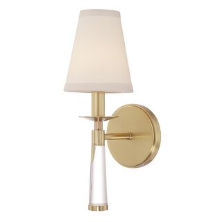 Baxter 1 Light Antique Gold Sconce - 5'' W x 15'' H x 7'' D