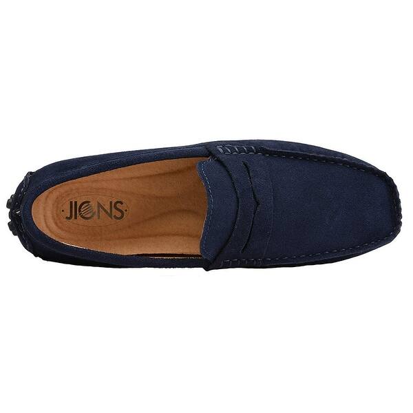 Shop Jions Mens Driving Penny Loafers Suede Moccasins Slip On