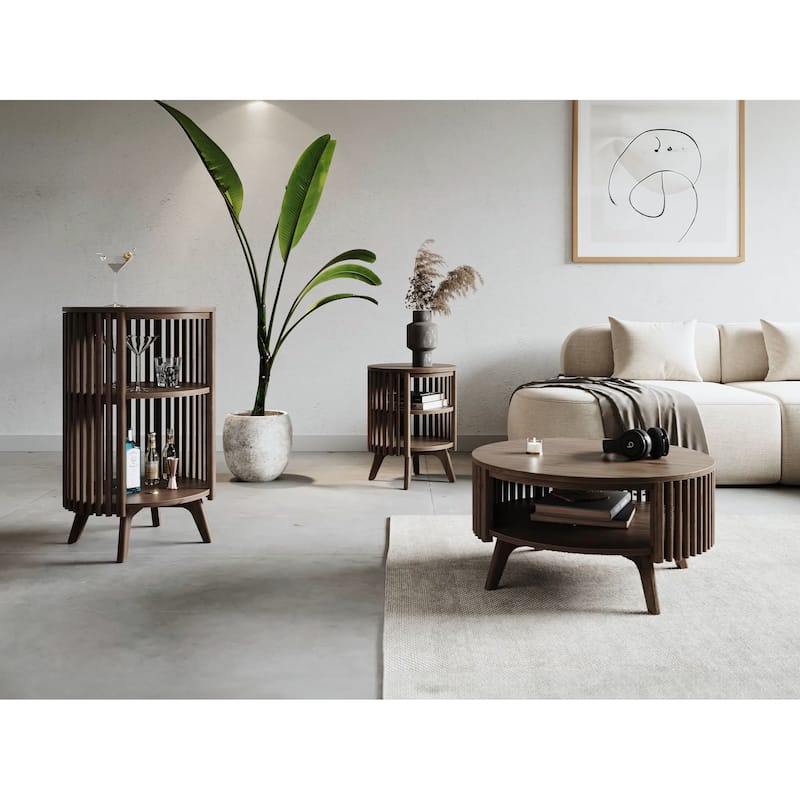 Studio London Sierra Mid Century Modern Coffee Table with Storage