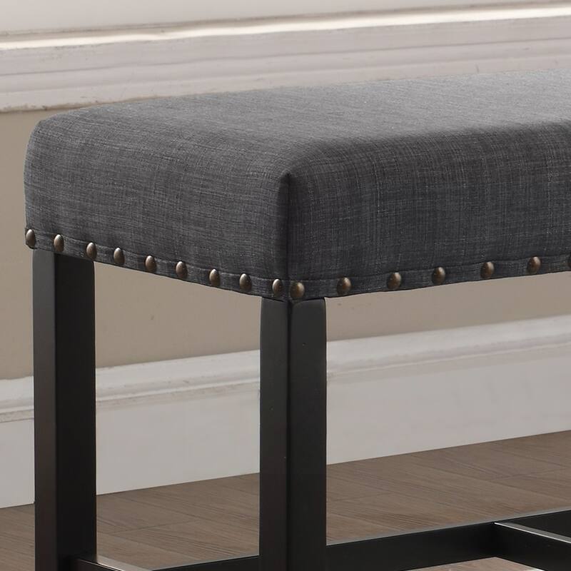 Fabric Counter Height Dining Bench
